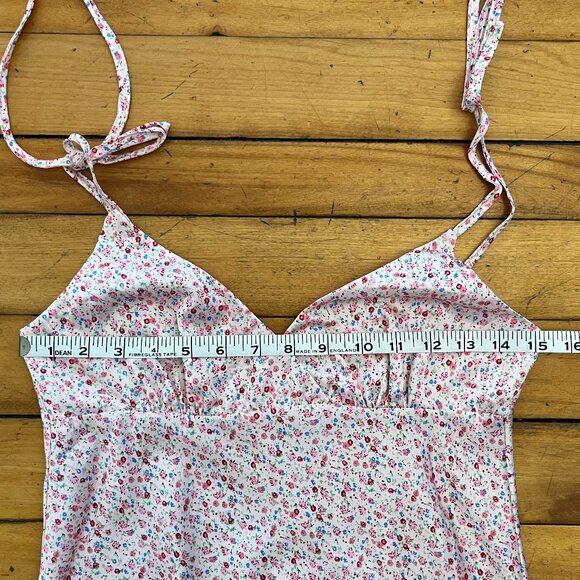 NWT Princess Polly Pink Floral The Veronica Midi Slip Dress, Size 2 - Picture 10 of 10